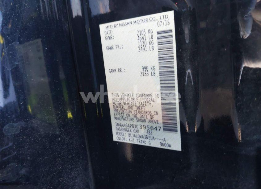 Photo 9 of 2018 Nissan Maxima 3.5 S (VIN 1N4AA6AP8JC395647)