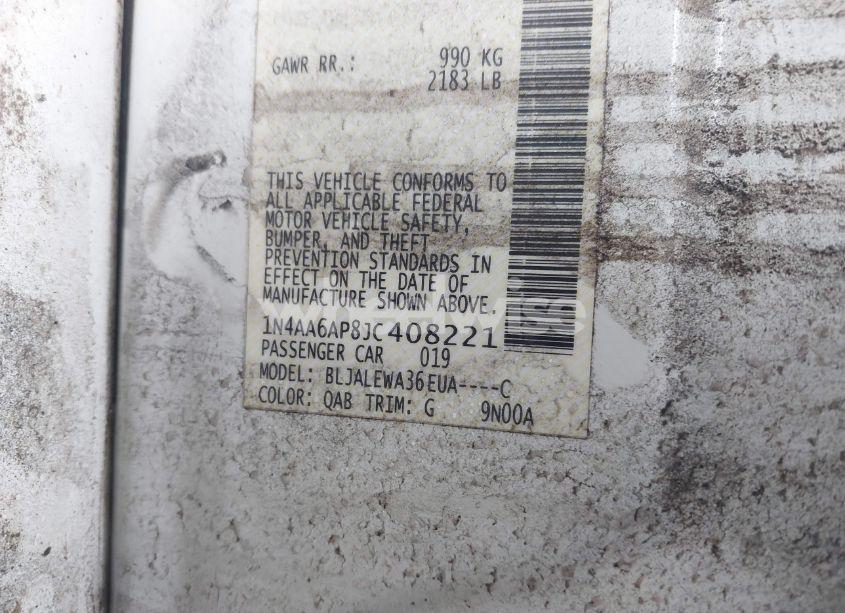 Photo 9 of 2018 Nissan Maxima 3.5 SL (VIN 1N4AA6AP8JC408221)