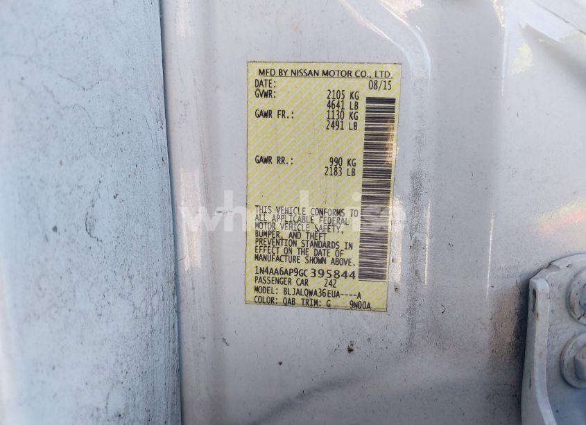 Photo 9 of 2016 Nissan Maxima 3.5 S (VIN 1N4AA6AP9GC395844)