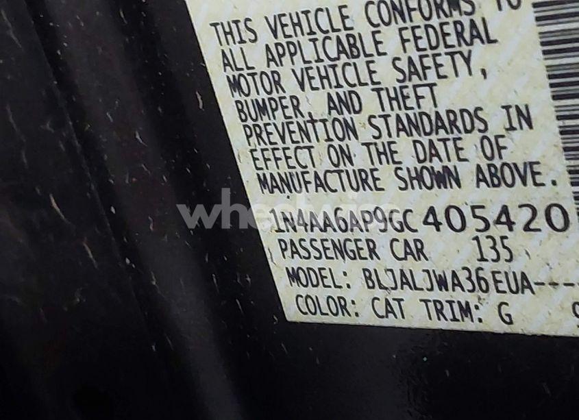 Photo 9 of 2016 Nissan Maxima 3.5 SV (VIN 1N4AA6AP9GC405420)