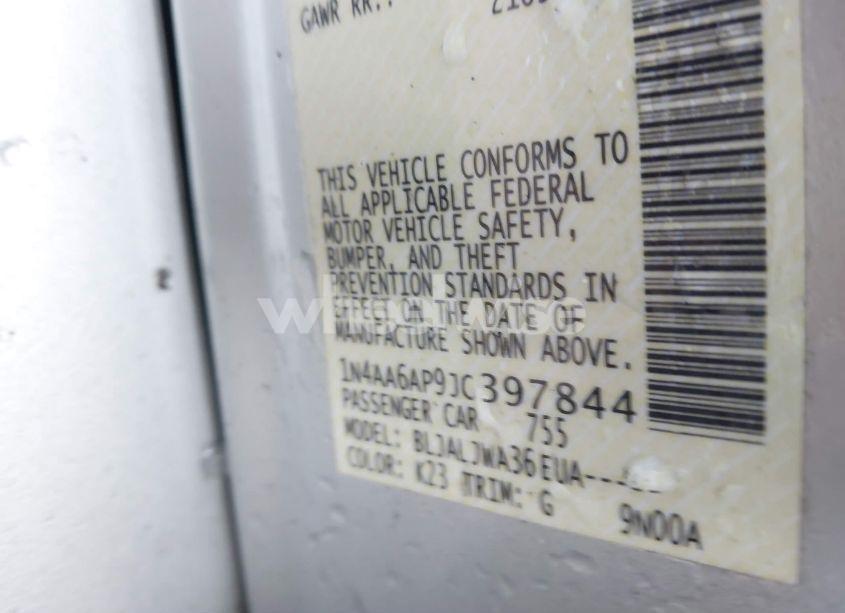 Photo 9 of 2018 Nissan Maxima 3.5 SV (VIN 1N4AA6AP9JC397844)