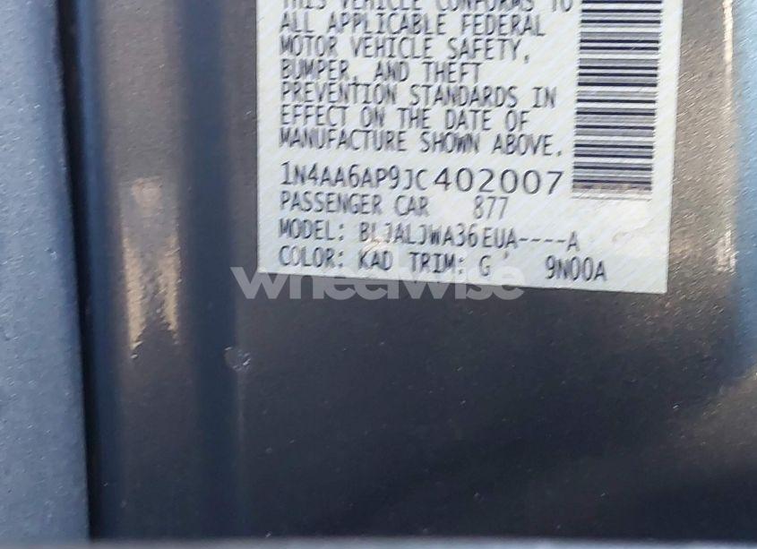 Photo 9 of 2018 Nissan Maxima 3.5 SV (VIN 1N4AA6AP9JC402007)