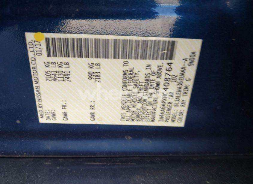 Photo 9 of 2017 Nissan Maxima 3.5 SL (VIN 1N4AA6APXHC408764)