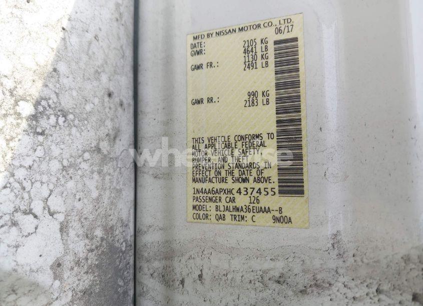 Photo 9 of 2017 Nissan Maxima 3.5 PLATINUM (VIN 1N4AA6APXHC437455)