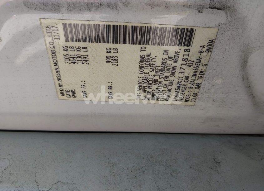 Photo 9 of 2018 Nissan Maxima 3.5 SR (VIN 1N4AA6APXJC371818)