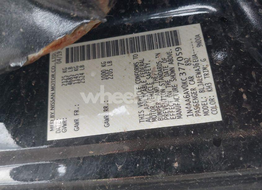 Photo 9 of 2019 Nissan Maxima 3.5 SL (VIN 1N4AA6AV0KC377059)