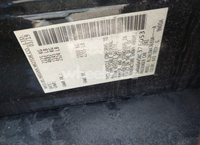 Photo 9 of 2019 Nissan Maxima 3.5 SL (VIN 1N4AA6AV5KC376053)