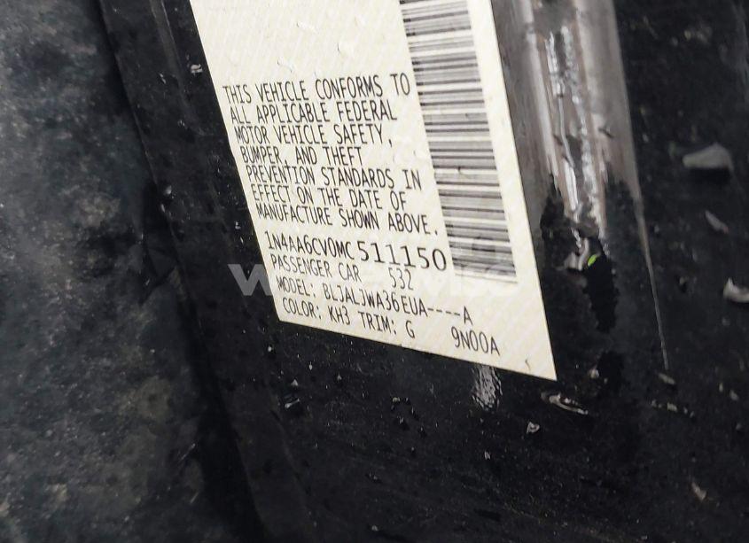 Photo 9 of 2021 Nissan Maxima SV XTRONIC CVT (VIN 1N4AA6CV0MC511150)