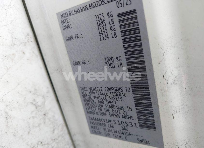 Photo 9 of 2023 Nissan Maxima SV XTRONIC CVT (VIN 1N4AA6CV1PC510531)