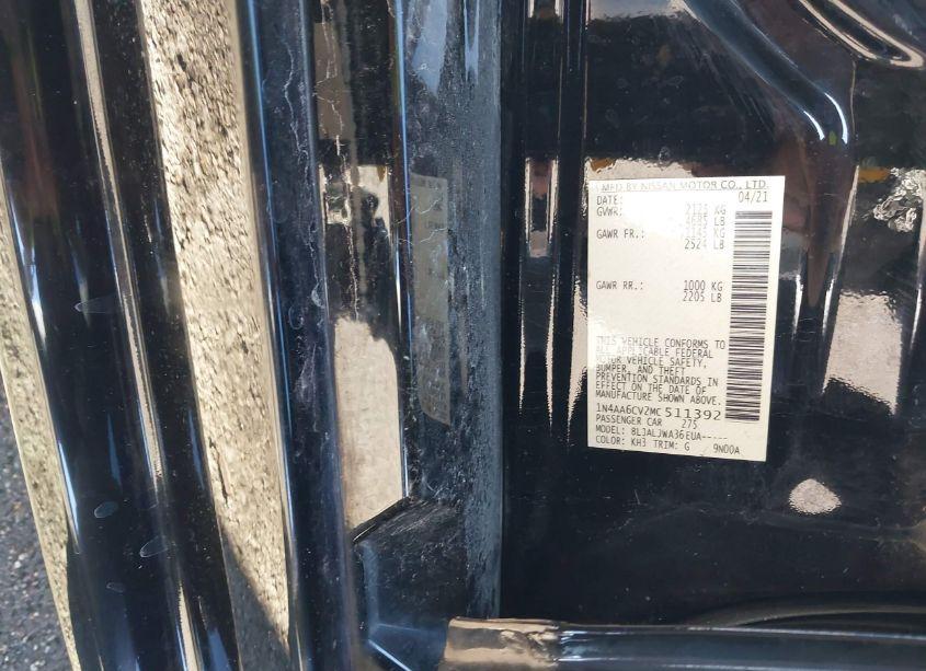 Photo 9 of 2021 Nissan Maxima SV XTRONIC CVT (VIN 1N4AA6CV2MC511392)