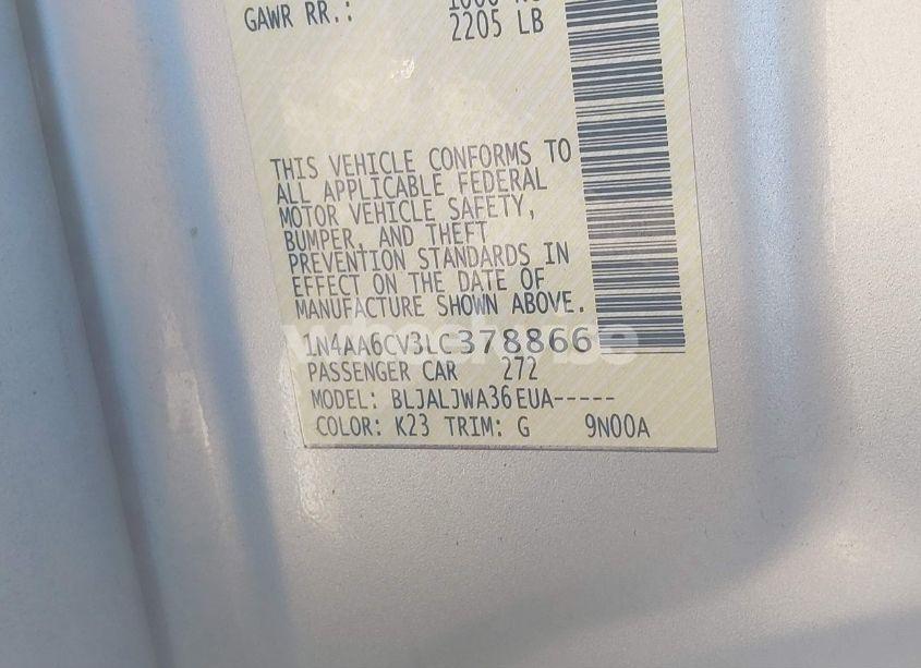 Photo 9 of 2020 Nissan Maxima SV XTRONIC CVT (VIN 1N4AA6CV3LC378866)