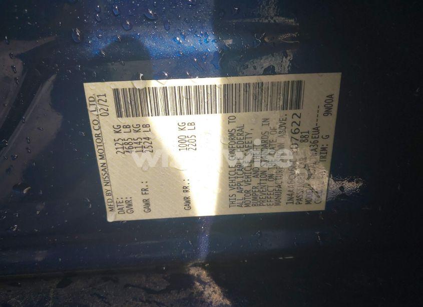 Photo 9 of 2021 Nissan Maxima SV XTRONIC CVT (VIN 1N4AA6CV6MC507622)