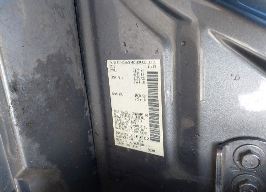 Photo 9 of 2020 Nissan Maxima SV XTRONIC CVT (VIN 1N4AA6CV7LC369202)