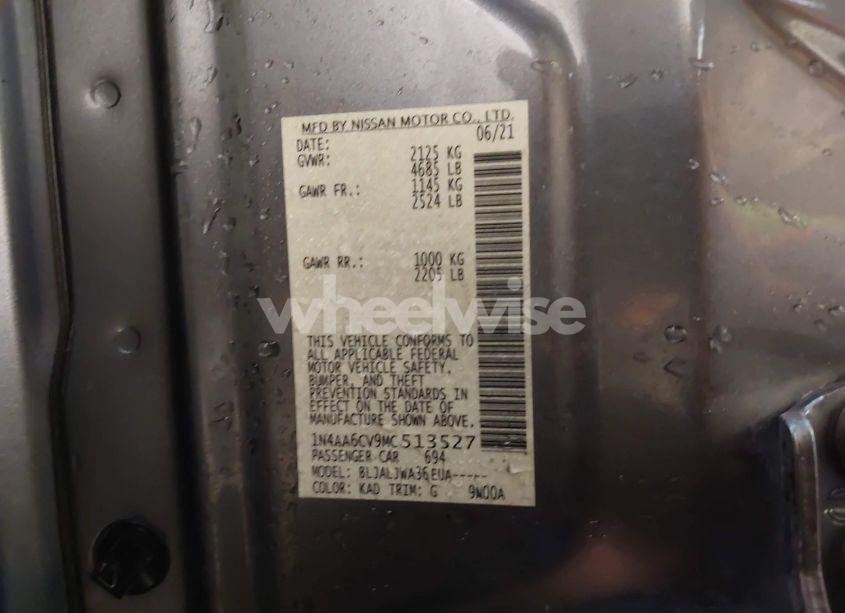 Photo 9 of 2021 Nissan Maxima SV XTRONIC CVT (VIN 1N4AA6CV9MC513527)