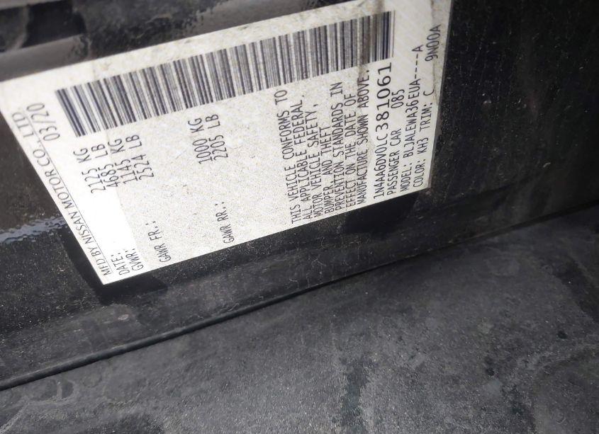 Photo 9 of 2020 Nissan Maxima SL XTRONIC CVT (VIN 1N4AA6DV0LC381061)