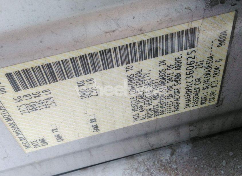 Photo 9 of 2020 Nissan Maxima SL XTRONIC CVT (VIN 1N4AA6DV3LC360625)