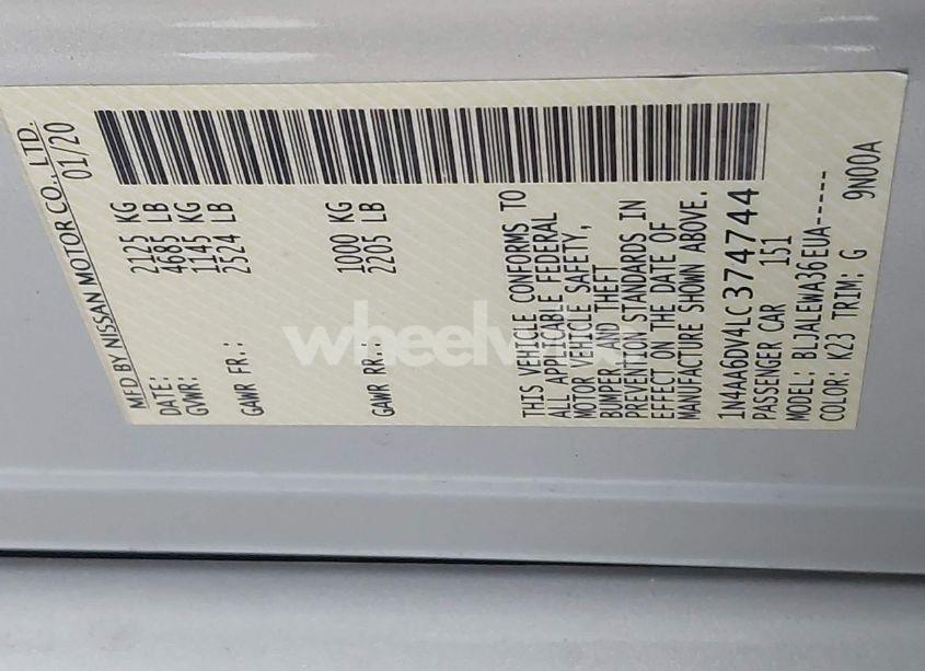 Photo 9 of 2020 Nissan Maxima SL XTRONIC CVT (VIN 1N4AA6DV4LC374744)