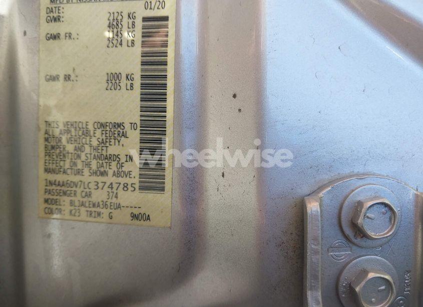 Photo 9 of 2020 Nissan Maxima SL XTRONIC CVT (VIN 1N4AA6DV7LC374785)