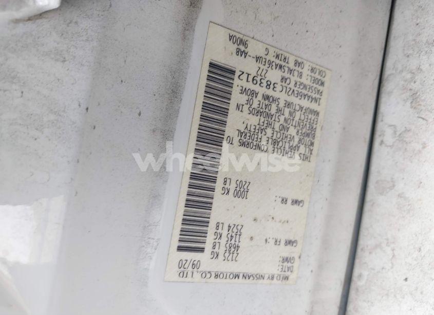 Photo 9 of 2020 Nissan Maxima SR XTRONIC CVT (VIN 1N4AA6EV2LC383912)