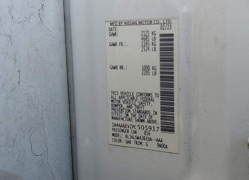 Photo 9 of 2023 Nissan Maxima SR XTRONIC CVT (VIN 1N4AA6EV2PC505917)