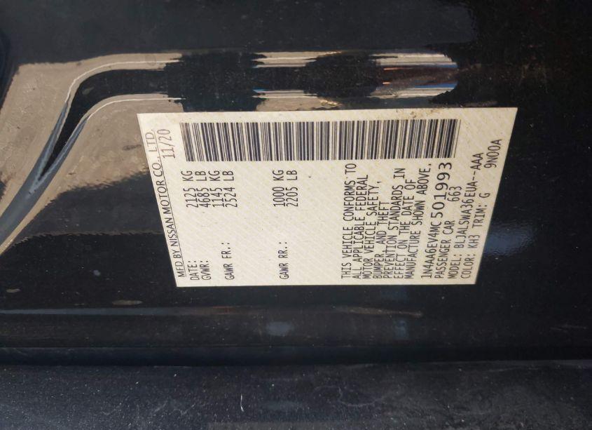 Photo 9 of 2021 Nissan Maxima SR XTRONIC CVT (VIN 1N4AA6EV4MC501993)