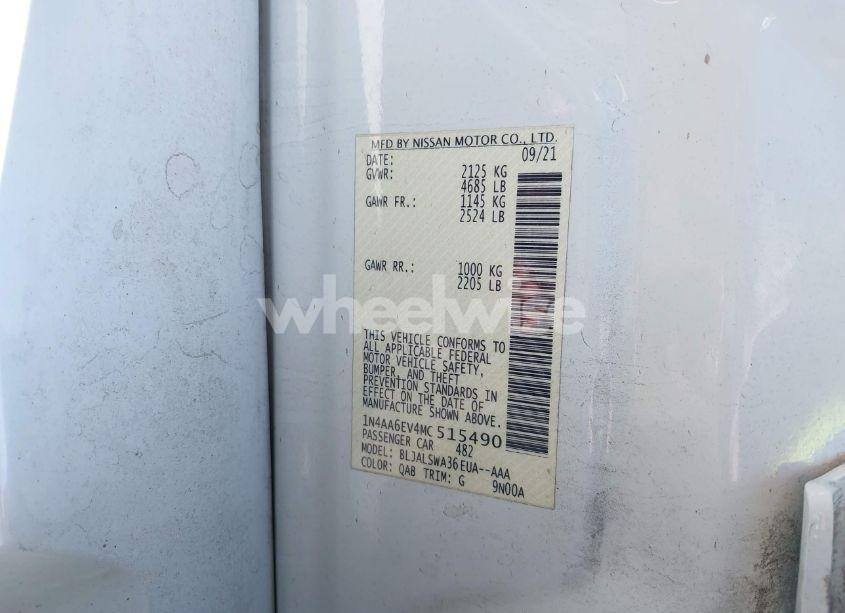 Photo 9 of 2021 Nissan Maxima SR XTRONIC CVT (VIN 1N4AA6EV4MC515490)