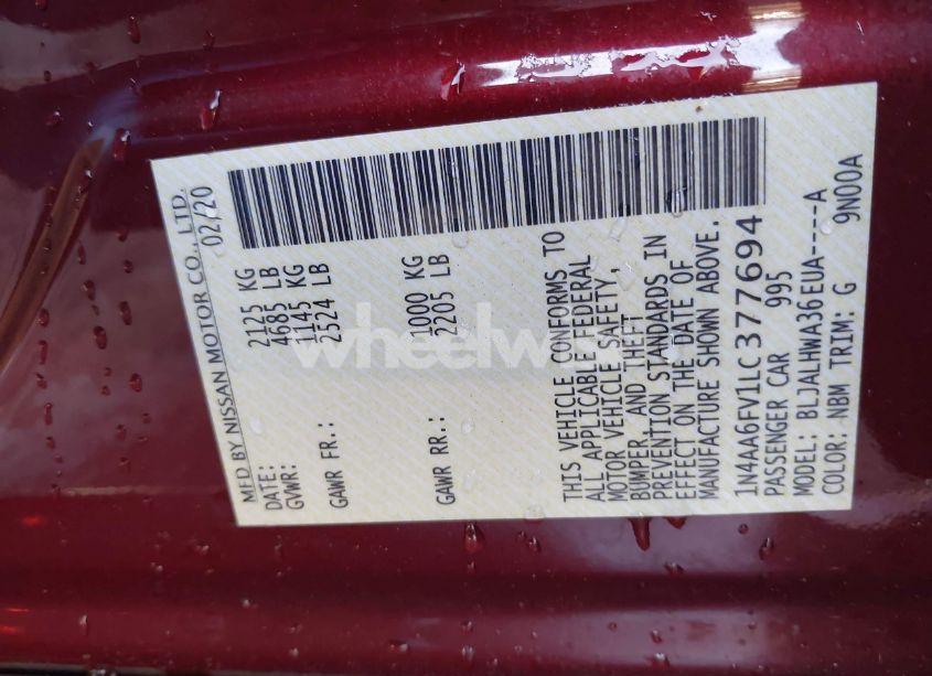 Photo 9 of 2020 Nissan Maxima PLATINUM XTRONIC CVT (VIN 1N4AA6FV1LC377694)