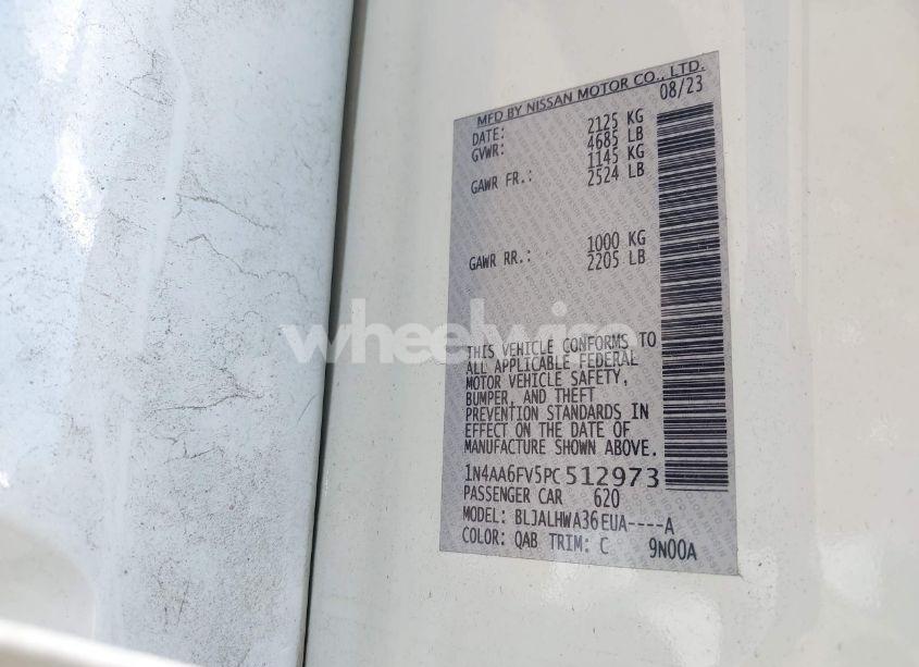 Photo 9 of 2023 Nissan Maxima PLATINUM XTRONIC CVT (VIN 1N4AA6FV5PC512973)