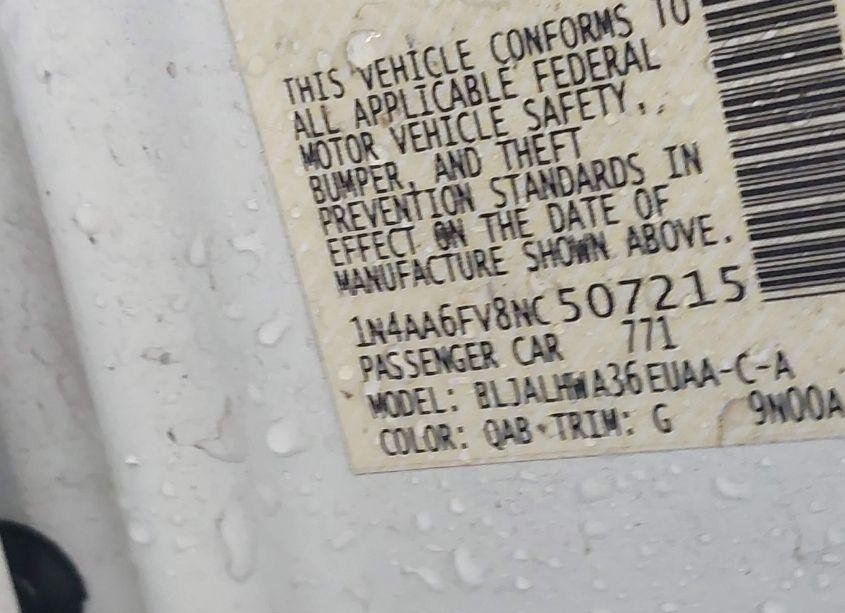 Photo 9 of 2022 Nissan Maxima PLATINUM XTRONIC CVT (VIN 1N4AA6FV8NC507215)