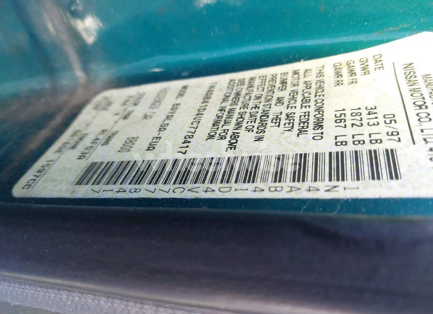 Photo 9 of 1997 Nissan Sentra GLE/GXE/XE (VIN 1N4AB41D4VC778417)