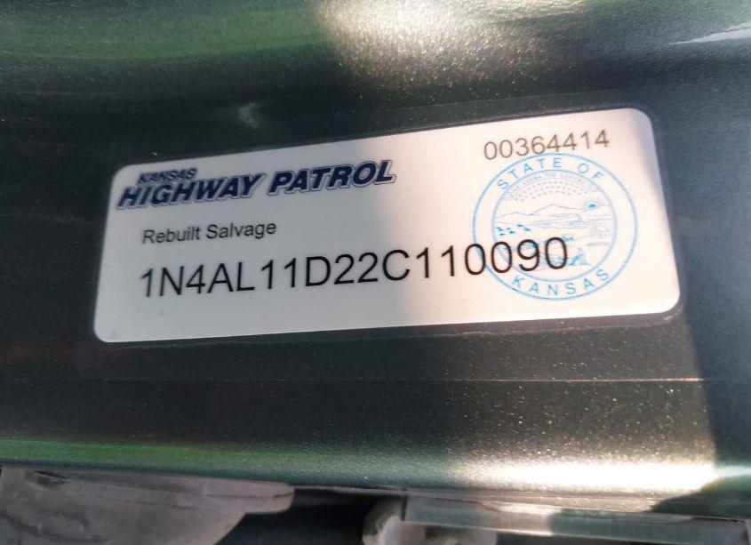 Photo 9 of 2002 Nissan Altima 2.5 S (VIN 1N4AL11D22C110090)