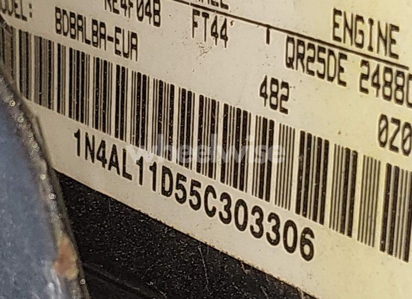 Photo 9 of 2005 Nissan Altima 2.5 S (VIN 1N4AL11D55C303306)