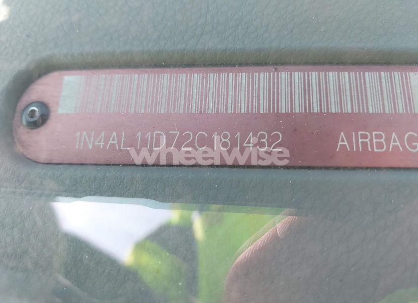 Photo 9 of 2002 Nissan Altima 2.5 S (VIN 1N4AL11D72C181432)