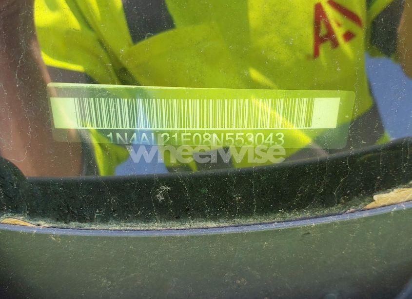 Photo 13 of 2008 Nissan Altima 2.5 S (VIN 1N4AL21E08N553043)