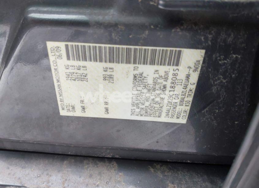 Photo 9 of 2009 Nissan Altima 2.5 S (VIN 1N4AL21E29C188085)