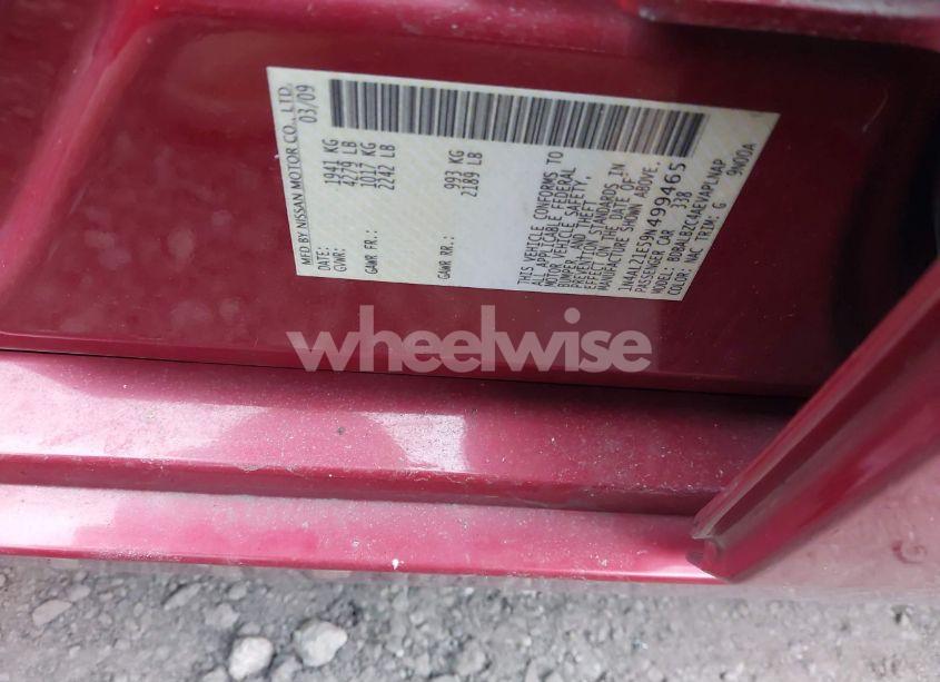 Photo 9 of 2009 Nissan Altima 2.5 S (VIN 1N4AL21E59N499465)