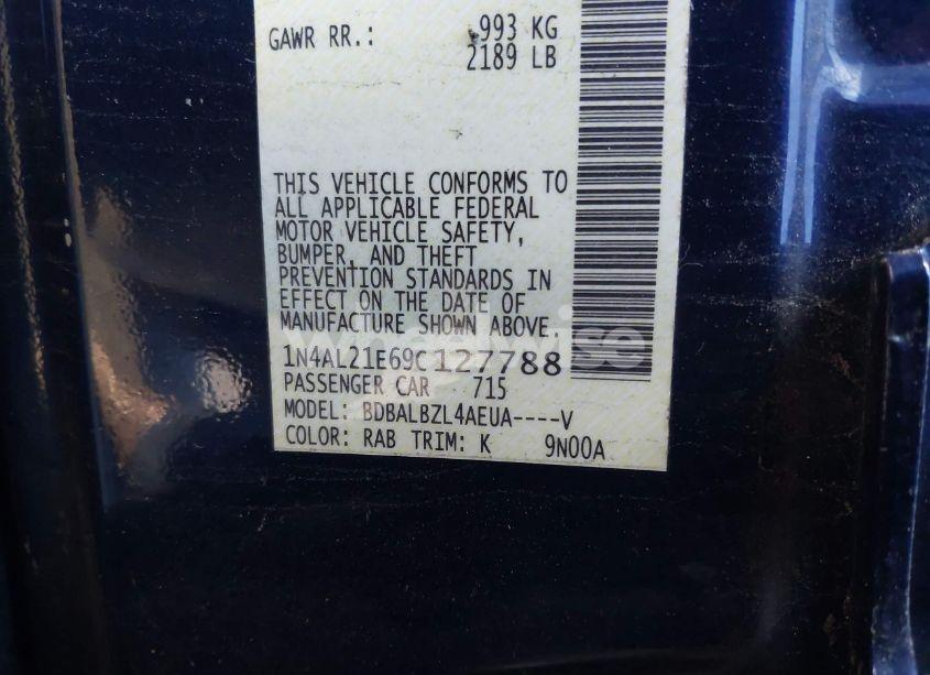 Photo 9 of 2009 Nissan Altima 2.5 S (VIN 1N4AL21E69C127788)