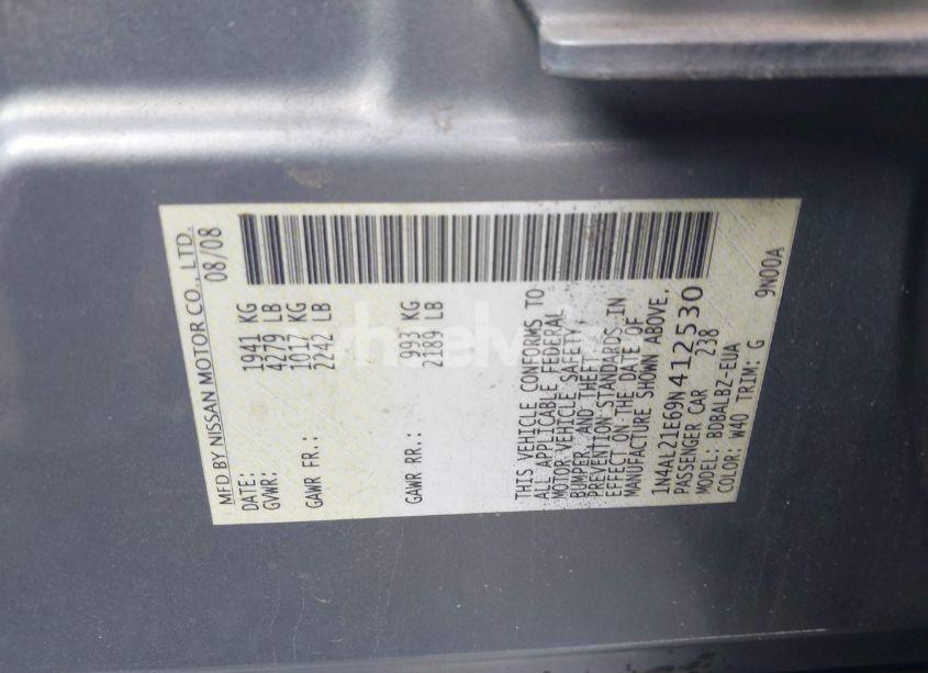 Photo 9 of 2009 Nissan Altima 2.5 S (VIN 1N4AL21E69N412530)