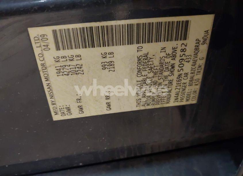 Photo 9 of 2009 Nissan Altima 2.5 S (VIN 1N4AL21E69N509582)