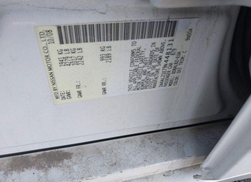 Photo 9 of 2009 Nissan Altima 2.5 S (VIN 1N4AL21E79N448131)