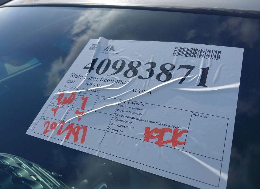 Photo 18 of 2009 Nissan Altima 2.5 S (VIN 1N4AL21E99C113822)