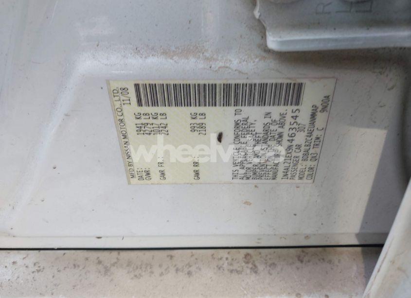 Photo 9 of 2009 Nissan Altima 2.5 S (VIN 1N4AL21EX9N463545)