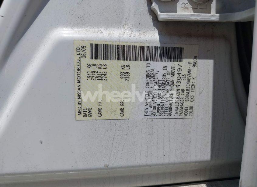 Photo 9 of 2009 Nissan Altima 2.5 S (VIN 1N4AL21EX9N530497)