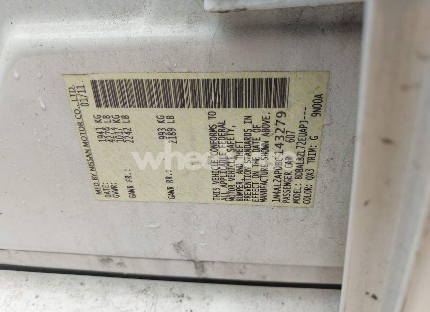 Photo 9 of 2011 Nissan Altima 2.5 S (VIN 1N4AL2AP0BC143279)