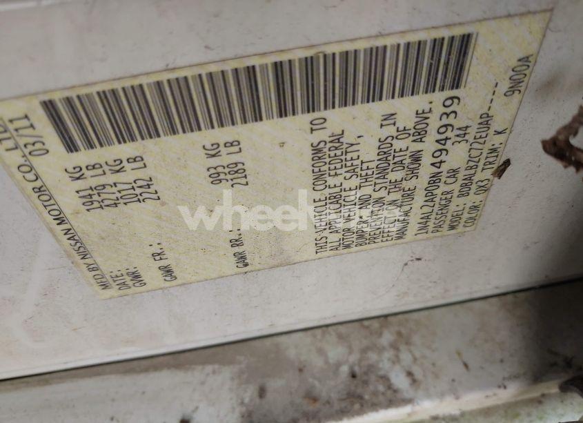 Photo 9 of 2011 Nissan Altima 2.5 S (VIN 1N4AL2AP0BN494939)