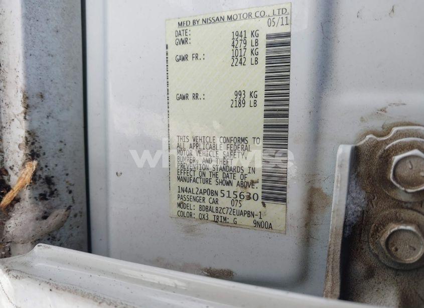 Photo 9 of 2011 Nissan Altima 2.5 S (VIN 1N4AL2AP0BN515630)