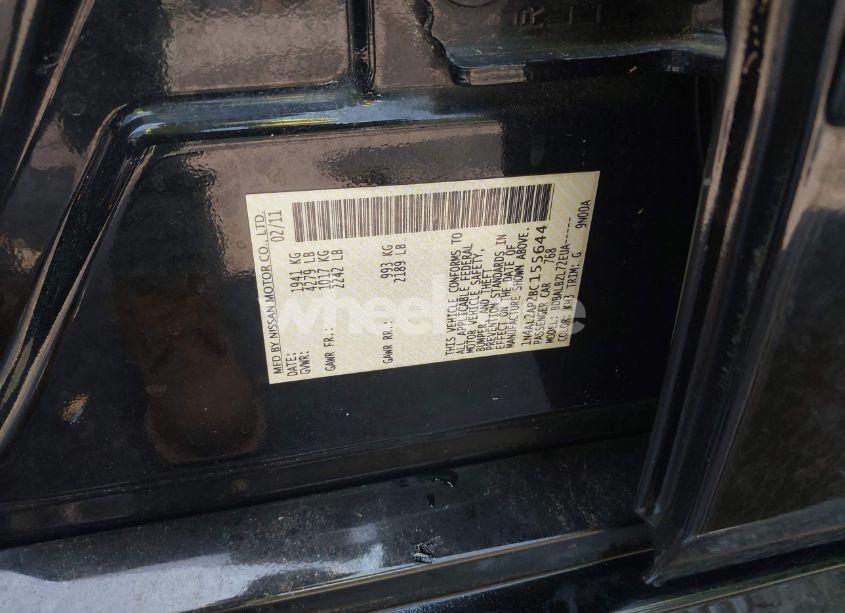 Photo 9 of 2011 Nissan Altima 2.5 S (VIN 1N4AL2AP2BC155644)