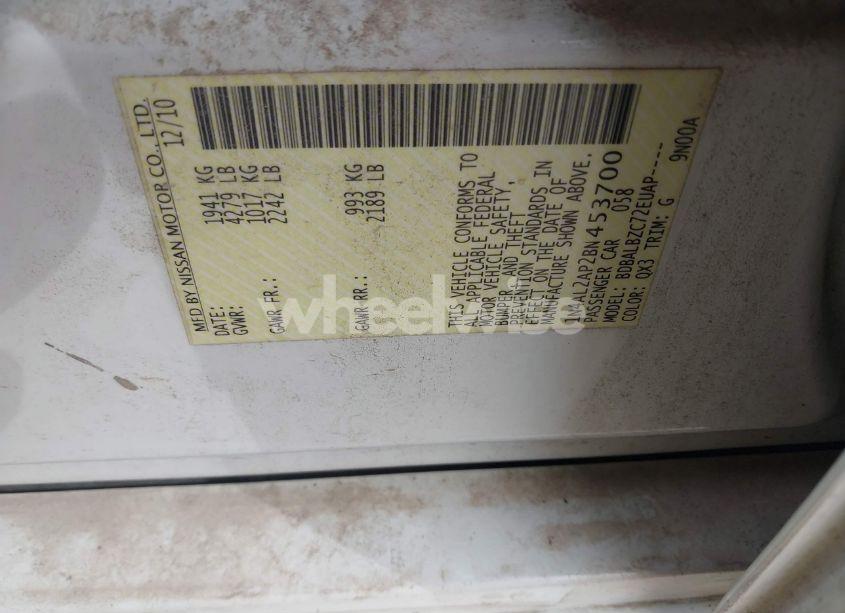 Photo 9 of 2011 Nissan Altima 2.5 S (VIN 1N4AL2AP2BN453700)