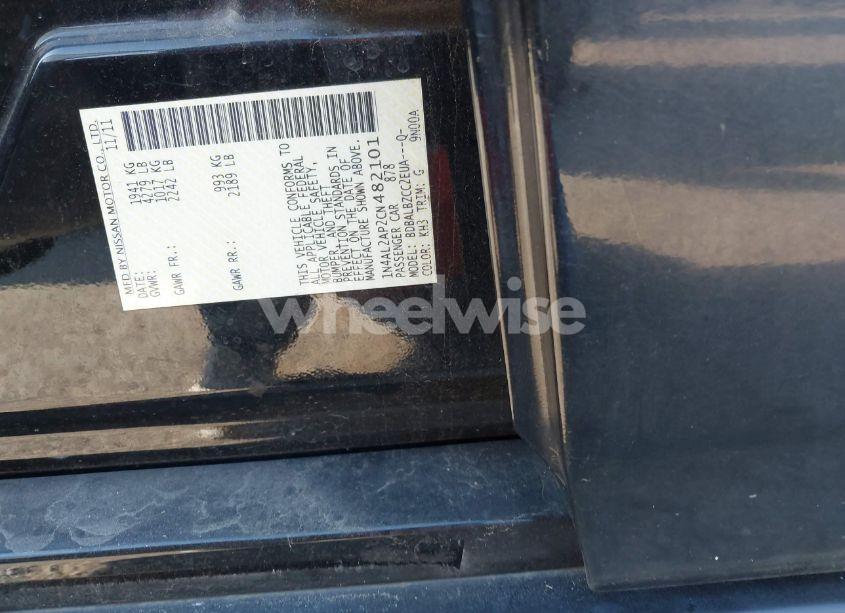 Photo 9 of 2012 Nissan Altima 2.5 S (VIN 1N4AL2AP2CN482101)