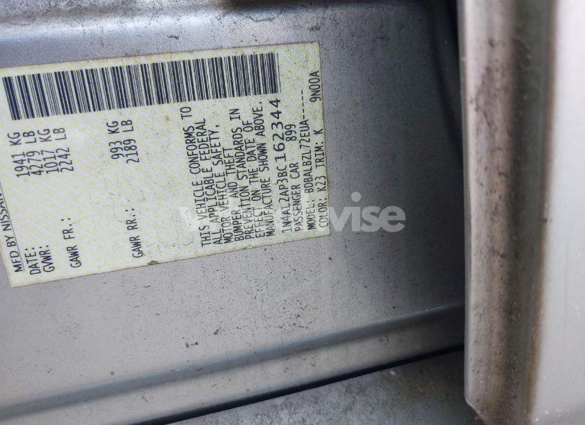 Photo 9 of 2011 Nissan Altima 2.5 S (VIN 1N4AL2AP3BC162344)